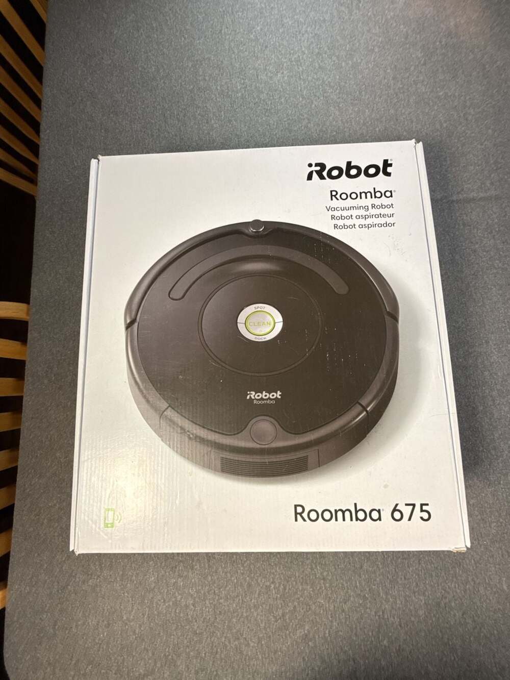 iRobot Roomba 675 Wi-Fi Connected Robot Vacuum (used roomba with new battery ins